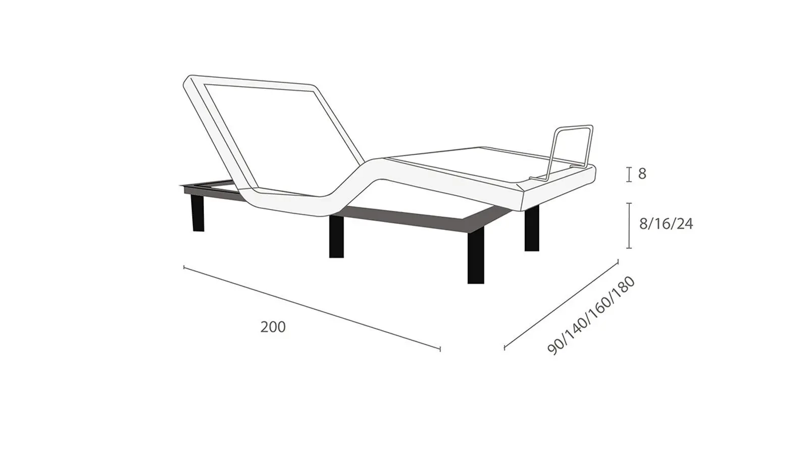 Çarpayı Ergomotion 3160 Plus + döşək Grether&Wells Genesis Askona məhsul şəkli - 12 - большое изображение