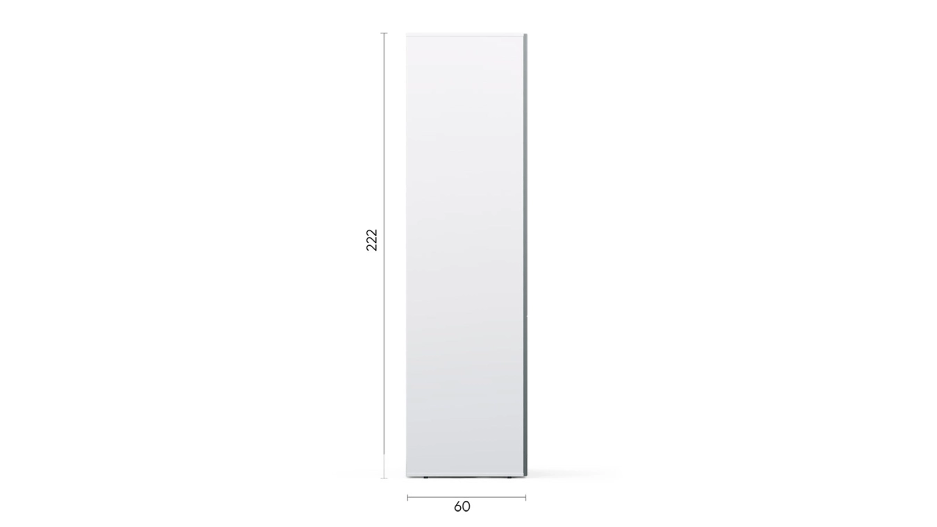 Dolab iki qapılı Windy, rəng Boz Şifer+Ağ Premium - 5 - большое изображение