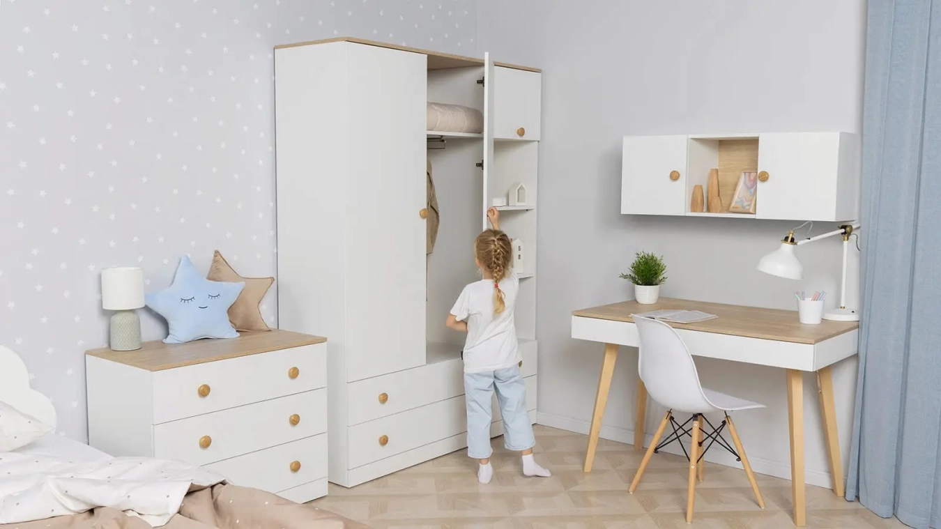 Dolab iki qapılı Mellow, rəng Ağ premium + Palıd sonoma - 5 - большое изображение