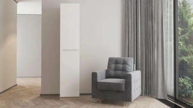Dolab bir qapılı Noble 45 sm, rəng Palıd bardalino&Ağ - 4 - большое изображение