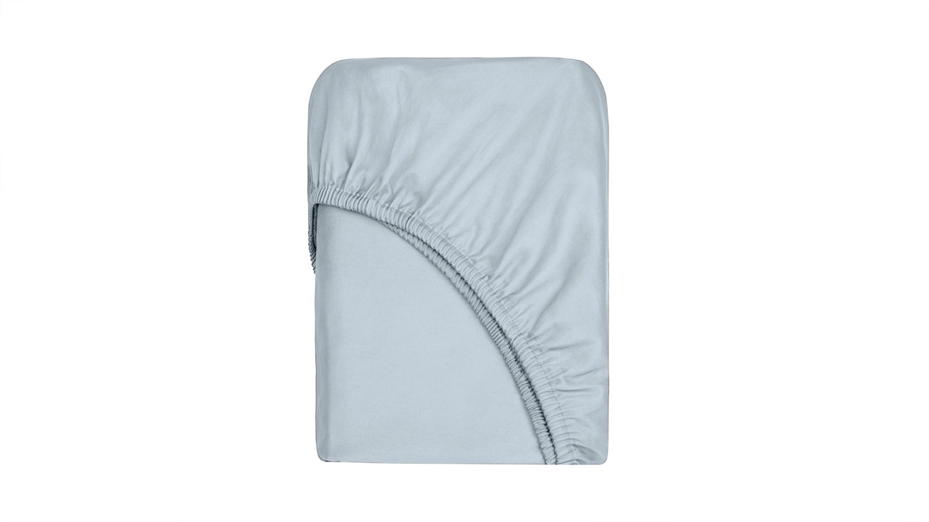 Кровать Alfa, ткань Casanova Grey + матрас Comfort Plus + КПБ Natural Balance (евро) + Простынь Natural Balance Туманно-голубой, 160x200 Подъёмный механизм - 8 - большое изображение