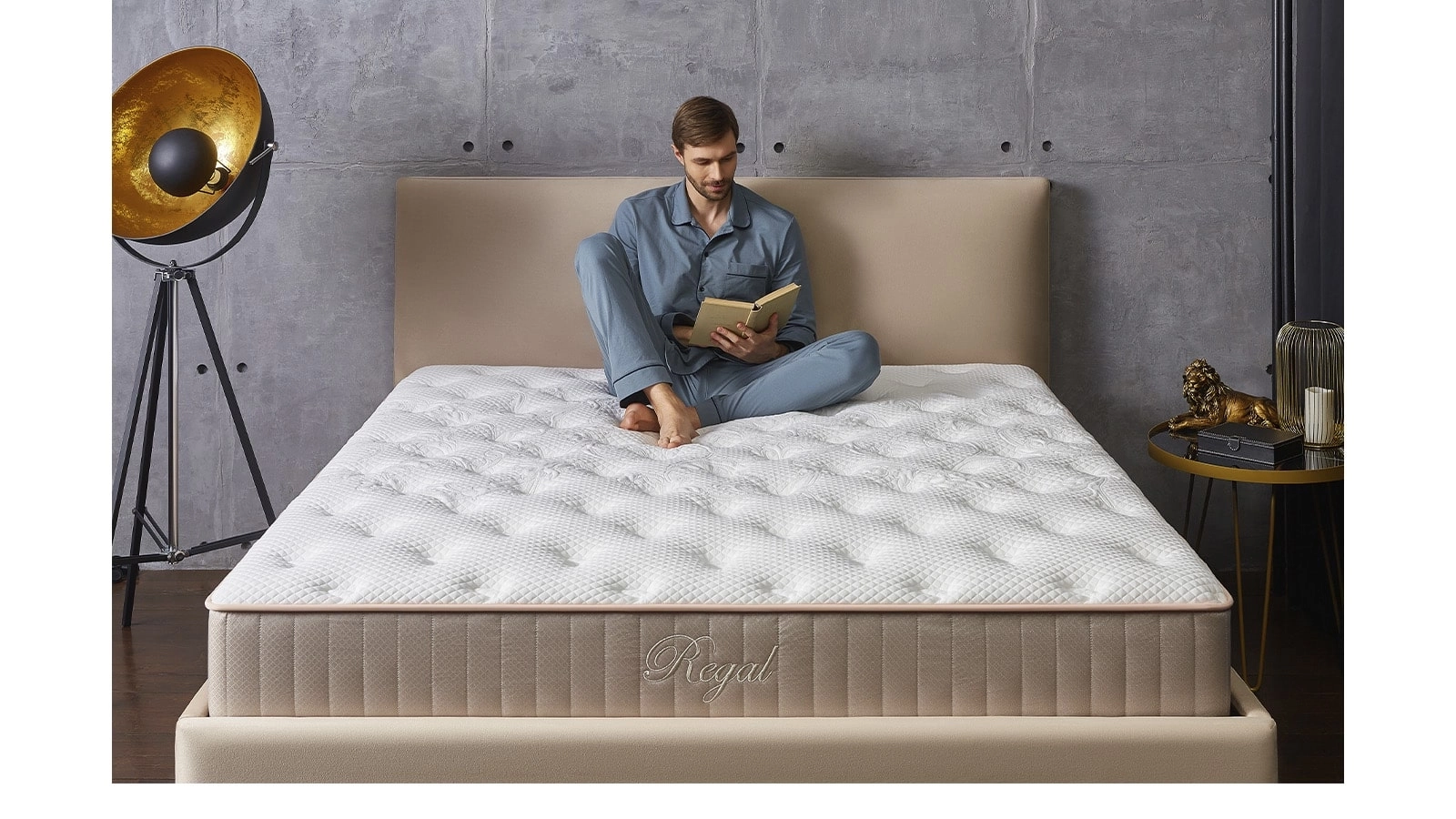 Döşək Grether&Wells Regal + üzlük Protect-a-bed Terry Askona məhsulun fotoşəkili - 5 - большое изображение