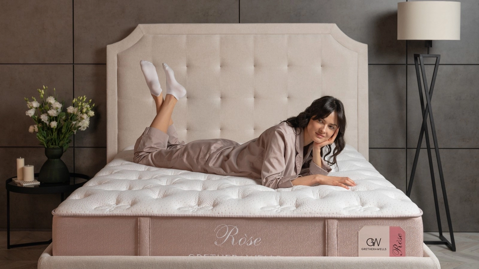 Döşək Grether&Wells Rose + üzlük Protect-a-bed Terry Askona məhsulun fotoşəkili - 10 - большое изображение