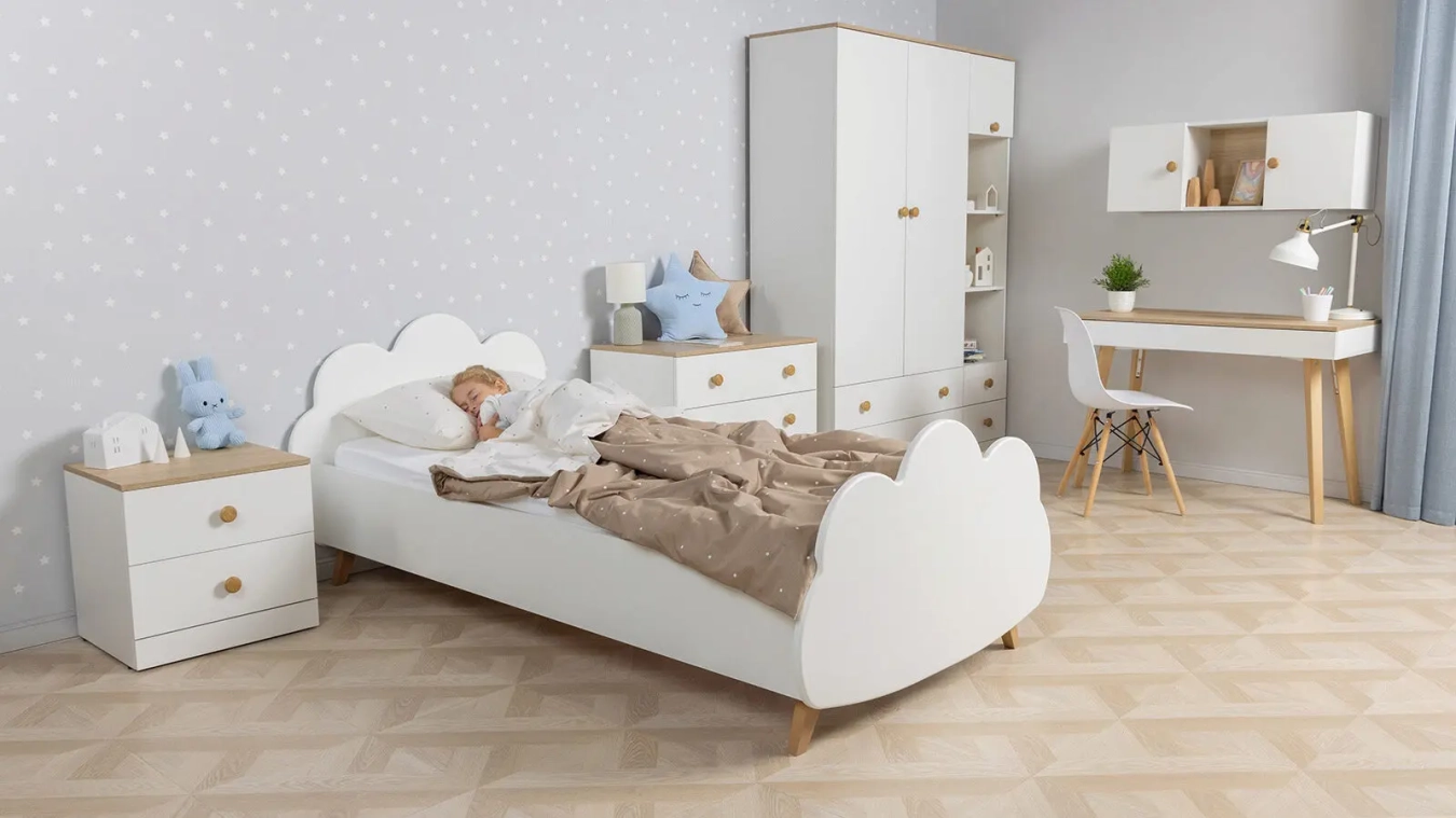 Komod Mellow, rəng Ağ premium + Palıd sonoma - 3 - большое изображение