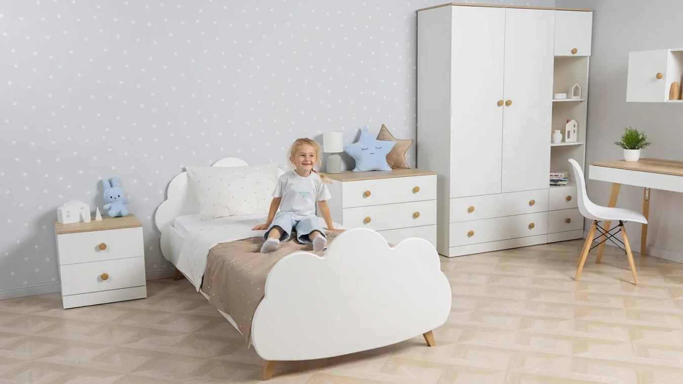 Stellaj açıq yeşiklərlə Mellow, rəng Ağ premium + Palıd sonoma - 4 - большое изображение