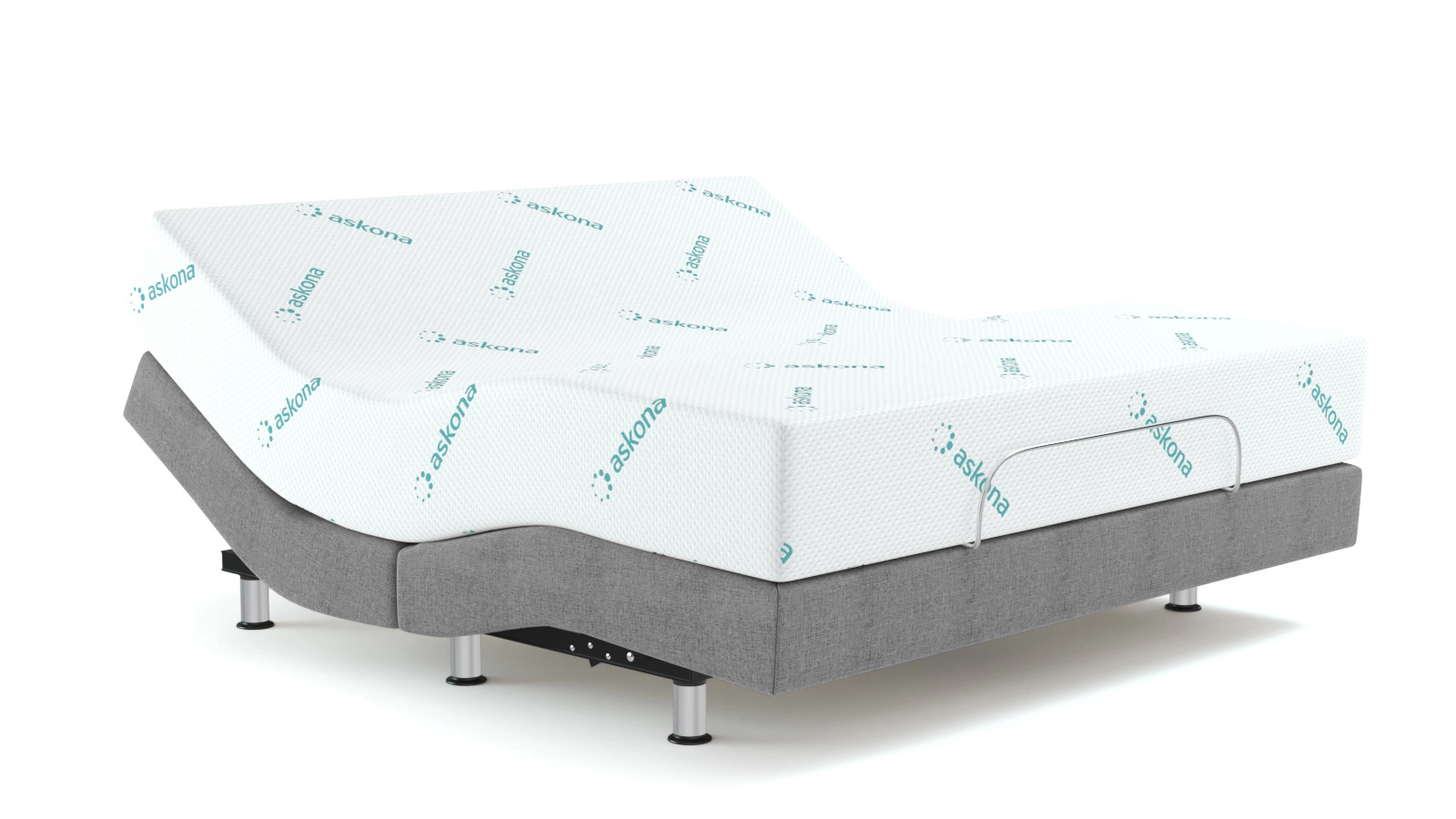 Çarpayı Ergomotion 450 Grey + döşək Technology Flow Askona məhsul şəkli - 1 - большое изображение