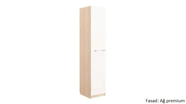 Dolab bir qapılı Noble 45 sm, rəng Palıd bardalino&Ağ - 7 - большое изображение