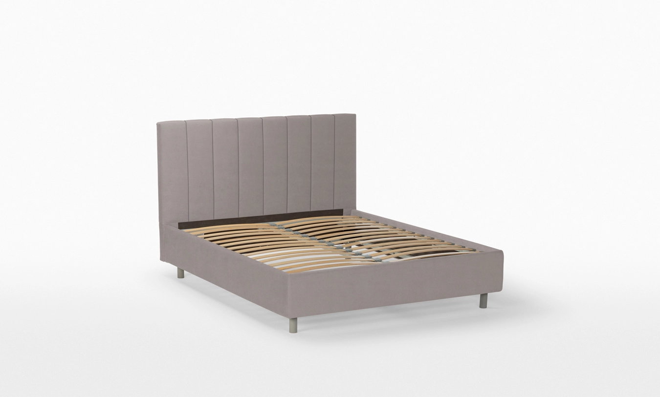 кровать Pola nova, ткань Casanova Grey + матрас Ortho Intensive, 160x200 - 4 - большое изображение