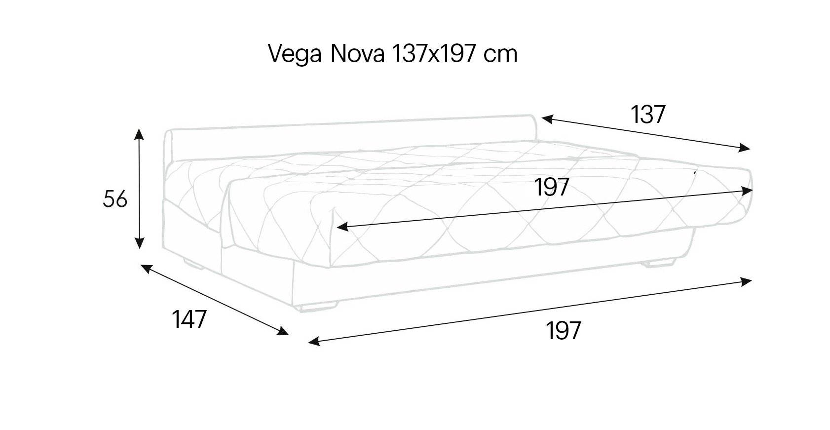 Divan Vega Nova paltar qutusu ilə Askona - 20 - большое изображение