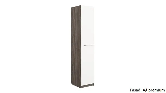 Dolab bir qapılı Noble 45 sm, rəng Venge&Ağ - 6 - большое изображение