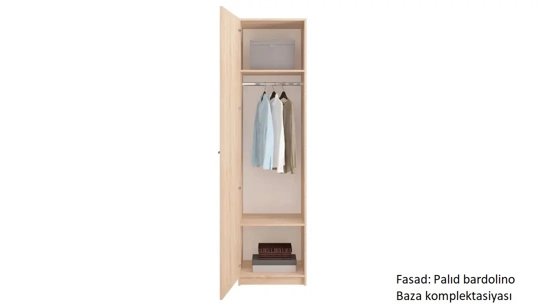 Dolab bir qapılı Noble 57 sm, rəng Palıd bardalino - 4 - большое изображение