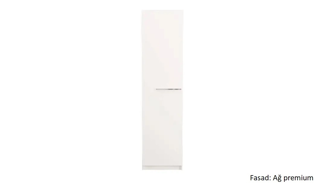 Dolab bir qapılı Noble 57 sm, rəng Ağ premium - 5 - большое изображение