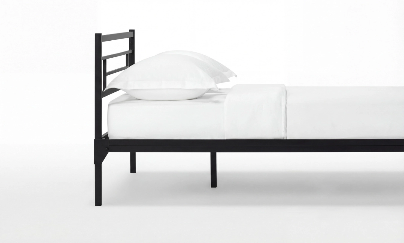çarpayı Torino, rəng ağ şaqren + döşək Extra Comfort Hard, 160x200 - 2 - большое изображение