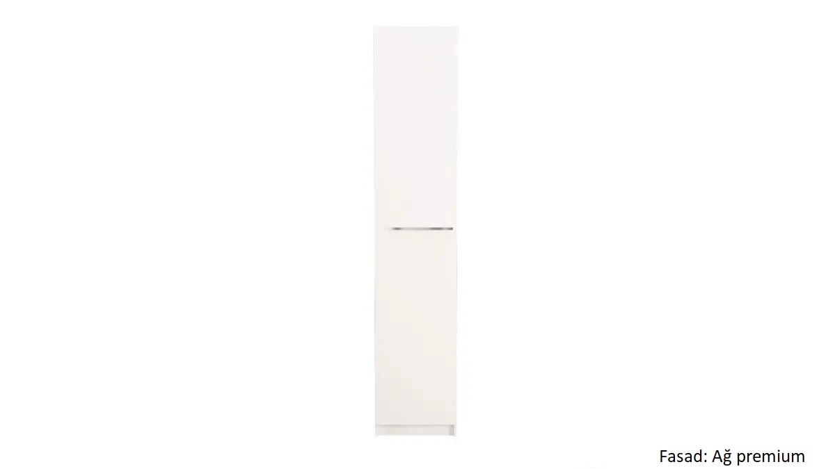 Dolab bir qapılı Noble 45 sm, rəng Ağ premium - 5 - большое изображение