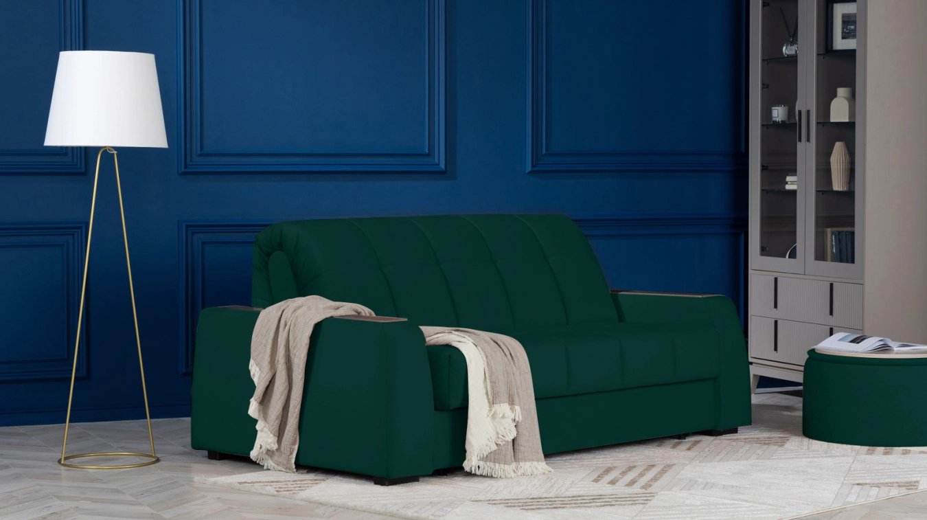 Düz Domo Pro, anatomik döşək, Venge rəngli üst örtük və kvadrat tikişlə. - 2 - большое изображение
