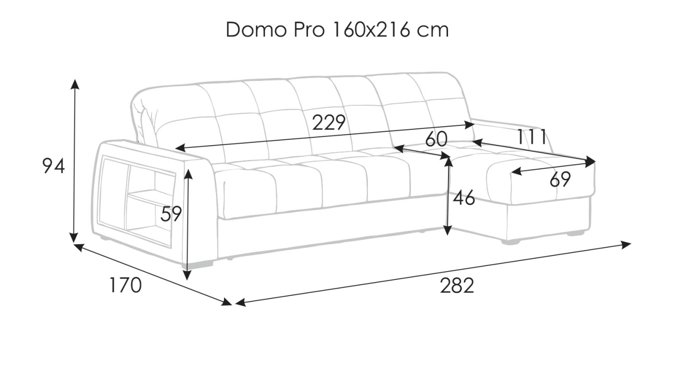 Domo Pro künc paltar qutusu və rəflər ilə - 13 - большое изображение