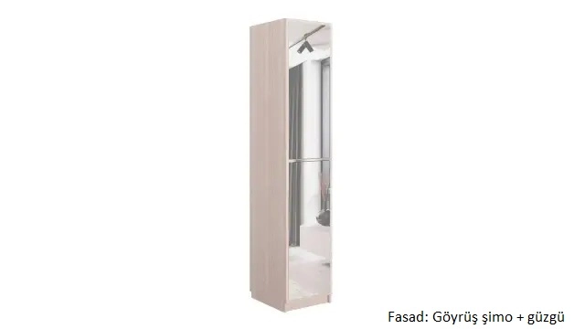 Dolab bir qapılı Noble 45 sm, rəng Göyrüş - 7 - большое изображение