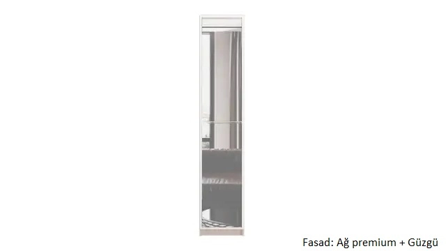 Dolab bir qapılı Noble 45 sm, rəng Göyrüş&Ağ - 7 - большое изображение