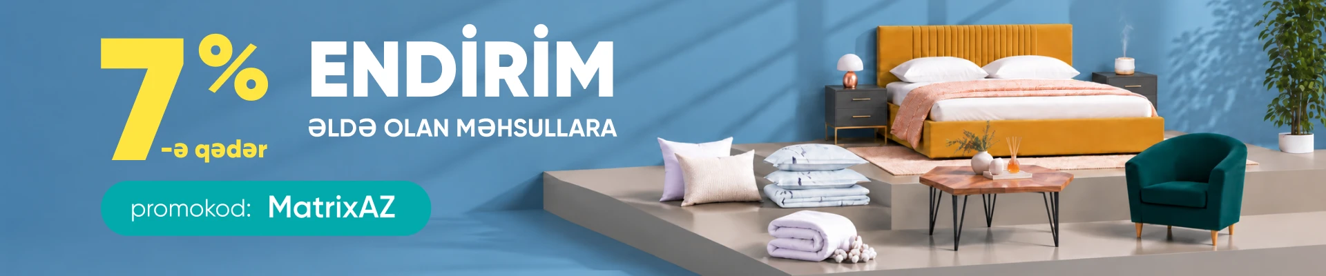 Stokda olan məhsullara endirim!