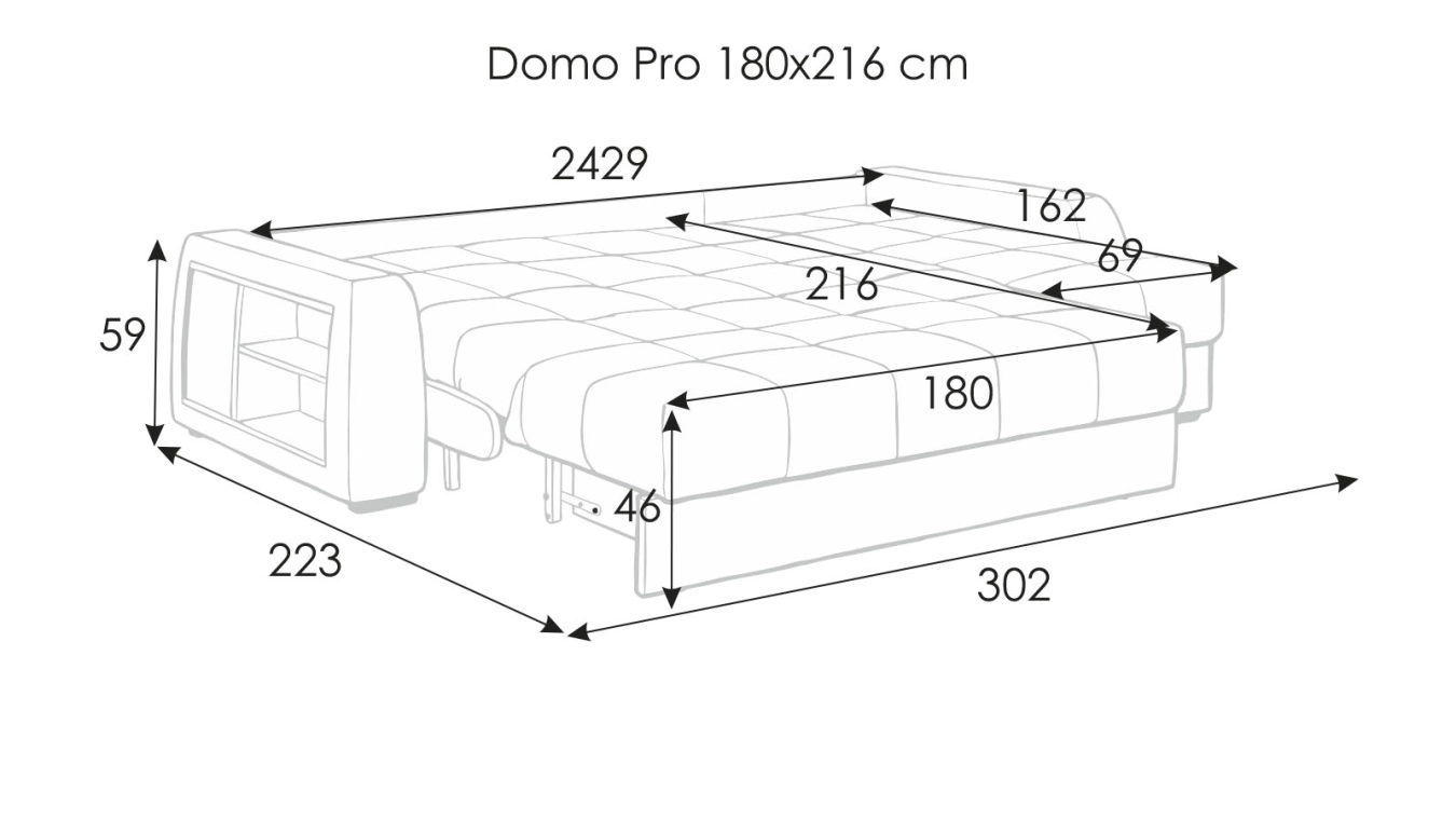 Domo Pro künc paltar qutusu və rəflər ilə - 14 - большое изображение