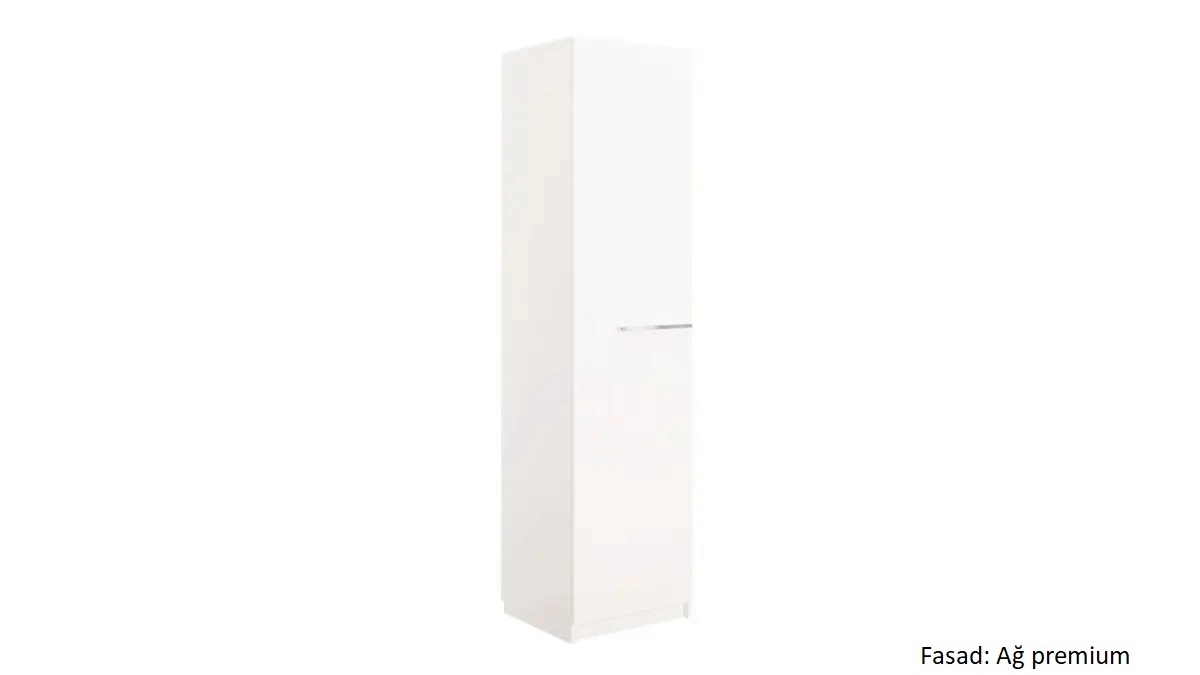 Dolab bir qapılı Noble 57 sm, rəng Ağ premium - 6 - большое изображение