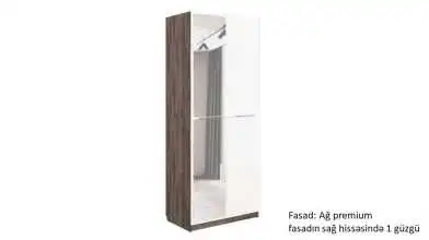 Dolab iki qapılı Noble 90 sm, rəng Venge&Ağ - 3 - превью