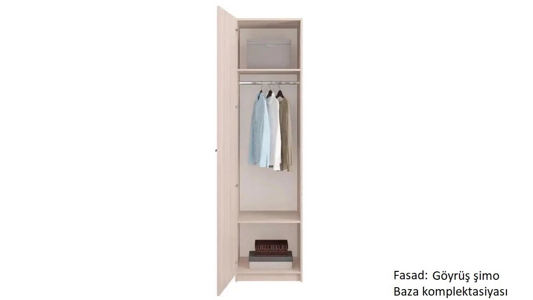 Dolab bir qapılı Noble 57 sm, rəng Göyrüş - 4 - большое изображение