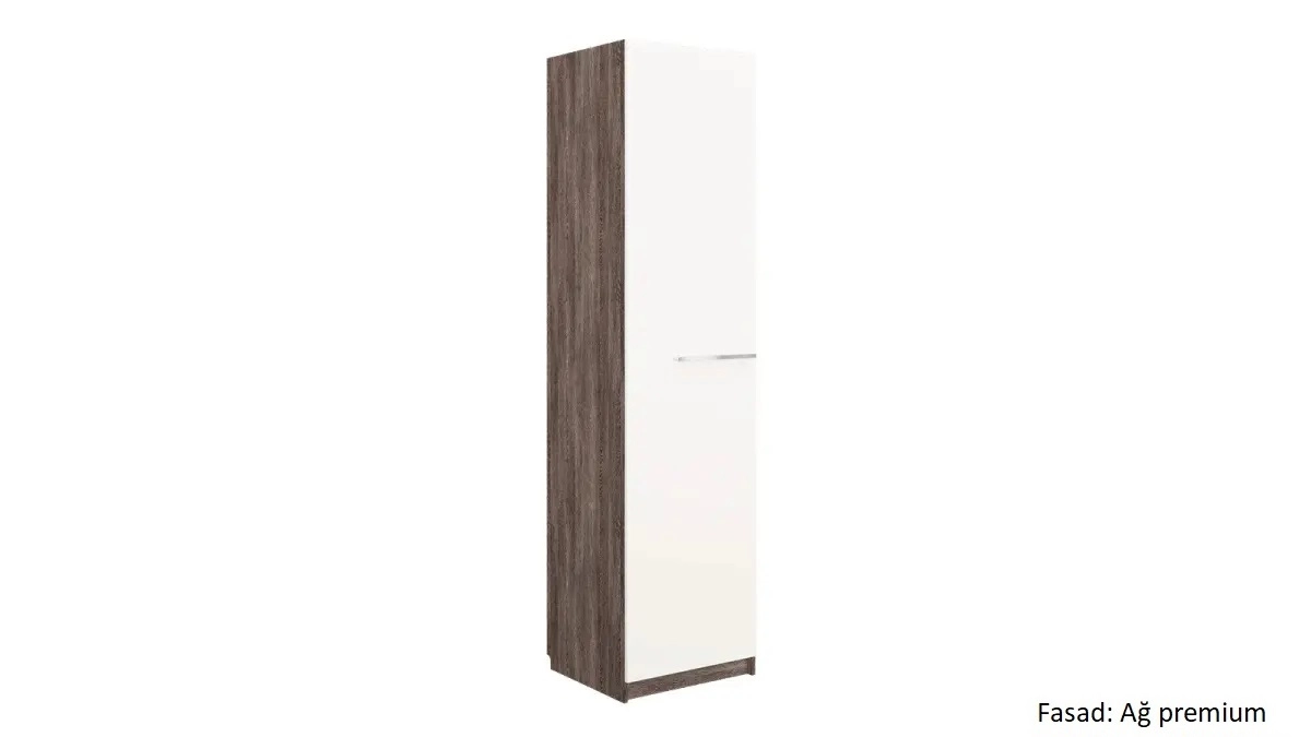 Dolab bir qapılı Noble 57 sm, rəng Venge&Ağ - 6 - большое изображение