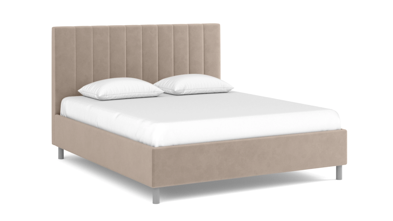 кровать Pola nova, ткань Casanova Grey + матрас Ortho Intensive, 160x200 - 1 - большое изображение